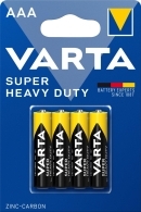 Varta R03 AAA Superlife / Super Heavy Duty Zinc-Carbon Battery BL4