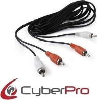 CYBERPRO CP-2R030 CABLE 2 RCA TO 2 RCA, 3M