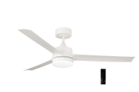 Adeleq 18-40ΑΝΕΜΙΣΤΗΡΑΣ ΟΡΟΦΗΣ Φ1.32m DC35W LED22W ΛΕΥΚΟΣ ABS ΠΤΕΡ.ΛΕΥΚΑ