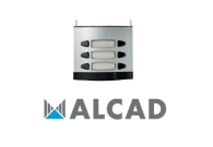 ALCAD MPD-103 Entrance panel with 3 double push-buttons.2-wire system.Linea 201 aesthetic