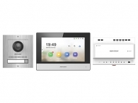 Hikvision DS-KIS702/S Έγχρωμο Κιτ Θυροτηλεόρασης 2 Καλωδίων