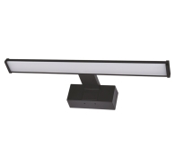 ADELEQ 3-4000811 ΦΩΤΙΣΤΙΚΟ LED ΛΟΥΤΡΟΥ ΑΛΟΥΜ.&PC 40cm 8W IP44 4000K ΜΑΥΡΟ ΜΕ ΒΑΣΗ