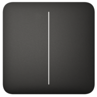 AJAX SYSTEMS - SOLO BUTTON (2-GANG) BLACK