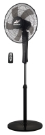 Adeleq 18-111 ΑΝΕΜΙΣΤΗΡΑΣ ΟΡΘΟΣΤΑΤΗΣ Φ40cm 45W 5 ΠΤΕΡ.+ΤΗΛΕΧΕΙΡΙΣΤΗΡΙΟ ΜΑΥΡΟΣ