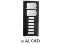 ALCAD PPS-52206 Πρόσοψη μπουτονιέρας με 6 μονά μπουτόν και θέση για εισαγωγή 2 μονάδων