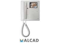 ALCAD MVC-007 Εγχρώμη Οθόνη με ακουστικό για σύστημα θυροτηλεόρασης 2 καλώδιων