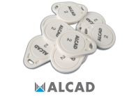 ALCAD LAC-002 Electronic proximity key for residents iAccess number 2. Key-fob format, yellow (formerly green). 10 units
