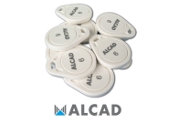 ALCAD LAC-006 Electronic proximity key for residents iAccess number 6. Key-fob format, yellow (formerly red-black). 10 units