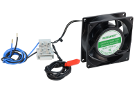 PULSAR ARAW45 Ανεμιστήρας 78x78 mm με ενσωματωμένο θερμοστάτη για εσωτερική τοποθέτηση σε μεταλλικά ερμάρια