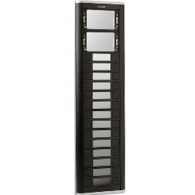 ALCAD PPS-52214 Πρόσοψη μπουτονιέρας με 14 μονά μπουτόν και θέση για εισαγωγή 2 μονάδων