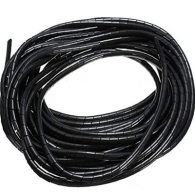 CHS SWB-12(ΜΑΥΡΟ) ΣΠΙΡΑΛ ΚΑΛΩΔ. 10m 13.9mm