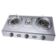 Επιτραπέζιο Κουζινάκι Υγραερίου, Ανοξείδωτο, με τρεις εστίες 3.4-0.75-4.3kW, COLORATO CLTGS-3AS
