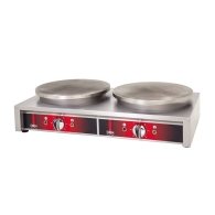 Ηλεκτρική Κρεπιέρα DRNKRPE-2  2 x φ40, διπλή, 85x45xΥ20cm, 6000W, DRN