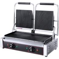 Ηλεκτρική Τοστιέρα Grill, διπλή, 67x23cm, Ραβδωτή, 4.4KW, KARAMCO