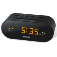 SENCOR SRC 1100 B Ψηφιακό ρολόι επιτραπεζιο με ξυπνητήρι και ραδιόφωνο, Μαύρο