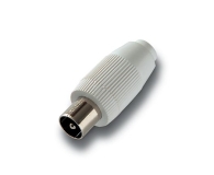 ALCAD RM-095 Straight Connector IEC Male (RF), 9.5mm, Shielded