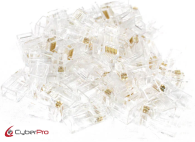 CYBERPRO CP-PRFRJ45PACK, Βύσμα RJ45 PERFORATED UTP, Male, Cat 6, 50τμχ