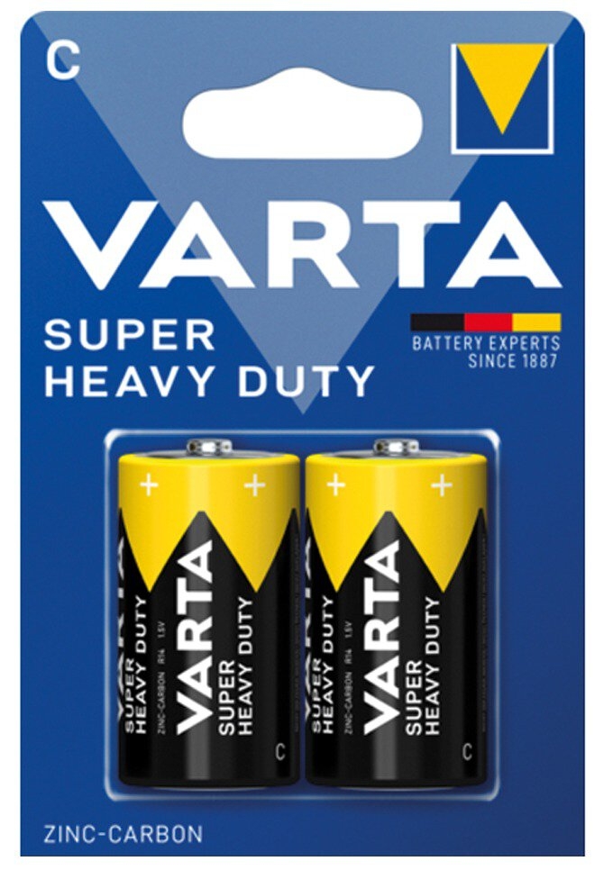Varta Super Heavy Duty battery R14 1,5V BL2 C