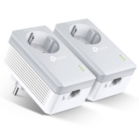 TP-LINK TL-PA4010PKIT V6 AV 600MBps Passthrough Powerline Starter Kit