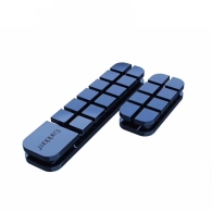 EARLDOM EH81 Clip Οργάνωσης Καλωδίων με Αυτοκόλλητο, Μπλε