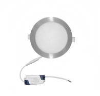 ADELEQ 21-0121660 LED ΦΩΤΙΣ.ΨΕΥΔΟΡΟΦΗΣ ΑΛΟΥΜ ΣΤΡΟΓΓΥΛΟ 12W 6300K 120° ΣΑΤΙΝΕ