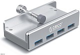 ORICO hub με κλιπ MH4PU-SV-BP, 4 ports, USB 3.0, ασημί
