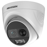 HIKVISION DS-2CE72DFT-PIRXOF28 Υβριδική Κάμερα Dome ColorVu 2MP, PIR, με φακό 2.8mm και εμβέλεια λευκού φωτός 20 μέτρα
