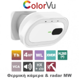 HIKVISION HM-TD1018-1/QR Αυτόνομος ανιχνευτής παρουσίας για επίβλεψη ηλικιωμένων ατόμων που χρήζουν βοήθειας, με θερμική κάμερα ανάλυσης