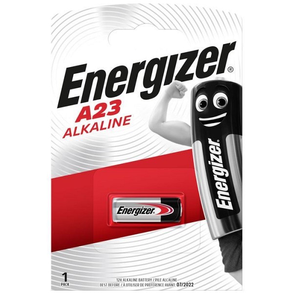 ENERGIZER A23/E23A Energizer αλκαλική μπαταρία, A23/E23A, 12 Volt σε blister 1 μπαταρίας.