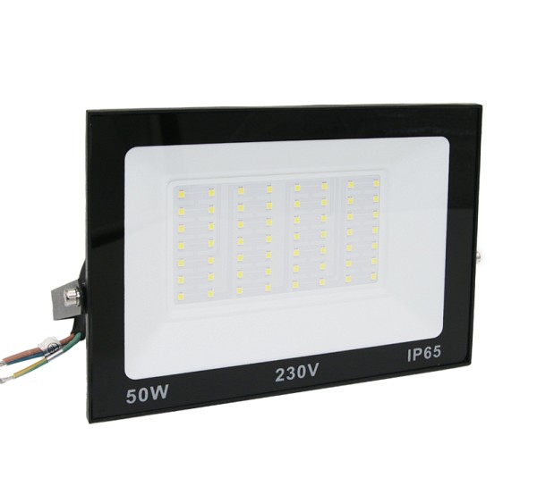 ADELEQ 3-385011 ΠΡΟΒΟΛΕΑΣ LED-SMD 50W 230V 4000K IP65 ΜΑΥΡΟΣ